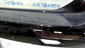 Бампер задний голый Volvo XC60 20-21 под парктроники, BSM и park assist, черный, царапины, тычки, потерт, надлом крепления