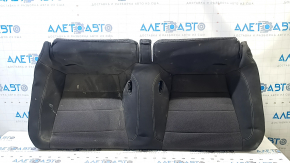 Подушка заднего ряда сидений Ford Mustang mk6 15-18 купе, черная ткань, замята, под чистку