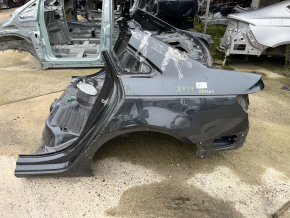 Чверть крило ззаду ліва Audi A4 B9 17-19 на кузові, графіт, прим'ята