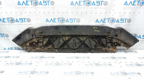 Защита переднего бампера Audi A4 B9 17-19 S-Line, трещины, надломы, нет фрагмента