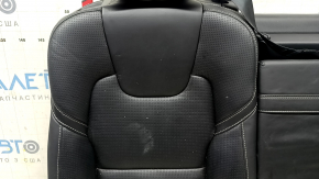 Спинка заднего ряда 2 ряд правая Volvo XC60 18-26 кожа черная Nappa, под подогрев, с перфорацией, с подголовником, с ремнем, вмятины, царапины на спинке, под чистку