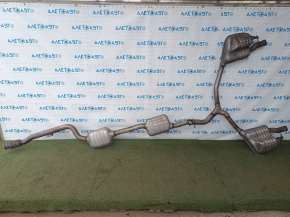 Выпускная трасса в сборе Mercedes W213 E 300/350 17-23 2.0T надорвана сетка