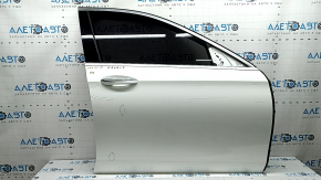 Двері в зборі передня права Mercedes W213 E 17-23 keyless, білий 149, тичка, вм'ятина