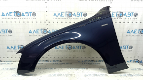 Крило переднє ліве Audi A4 B8 13-16 рест, синій LX5R, подряпини