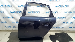 Двері голі задні ліві Audi A4 B8 09-16 седан, синій LX5R, тички, подряпини