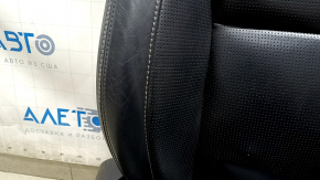 Пассажирское сидение Volvo XC60 18-26 с airbag, электрическое, подогрев, вентиляция, кожа черная Nappa с перфорацией и коленным подпором, с блоком управления, вмятины, трещины, под чистку