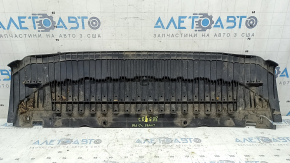 Защита переднего бампера Audi A4 B8 13-16 s-line, надломы, потерта