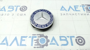 Центральний ковпачок на диск Mercedes W213 E 17-23 74/70мм синій, корозія