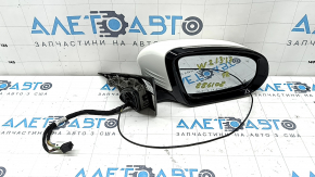 Дзеркало бічне праве у зборі Mercedes W213 E 17-23 8+8+2 пінів, поворотник, підігрів, підсвічування, BSM, біле, потерто