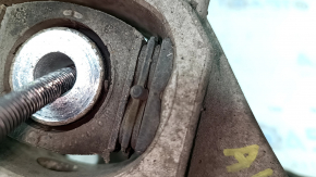 Цапфа со ступицей задняя левая Audi A4 B8 08-16 AWD с датчиком ABS, ржавая ступица