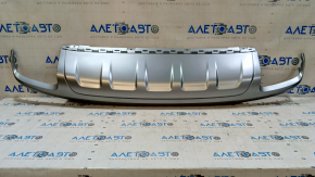 Губа заднього бампера Audi Q7 16-19 срібло