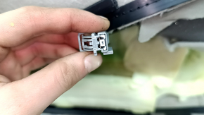 Обшивка спинки пассажирского сиденья Ford C-max MK2 13-18 кожа серая, с подогревом