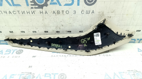 Накладка центральной консоли боковая верхняя левая Audi Q5 80A 18-25 кожа бежевая, царапины, под чистку