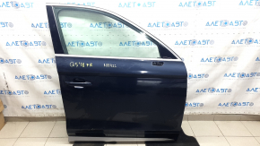 Дверь в сборе передняя правая Audi Q5 80A 18-24 синий LX5R, keyless, царапины, царапина на молдинге