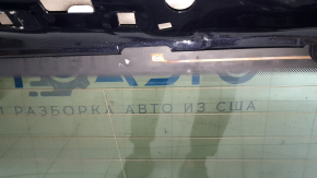 Дверь багажника голая со стеклом Audi Q5 80A 18-20 синий LX5R, царапины на стекле