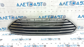 Ґрати переднього бампера верхні Ford C-max MK2 17-18 usa рест хром, не заводські отвори, зламане кріплення, пісок