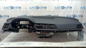 Торпедо передня панель з AIRBAG Audi Q5 80A 18-19 сіра, з дефлекторами, подряпини