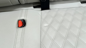 Задний ряд сидений 2 ряд левый Mitsubishi Outlander 22-23 без airbag, кожа серая, с подогревом, замята, под чистку