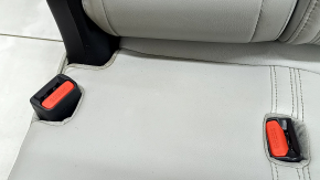 Задний ряд сидений 2 ряд левый Mitsubishi Outlander 22-23 без airbag, кожа серая, с подогревом, замята, под чистку