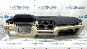 Торпедо передня панель з AIRBAG BMW 3 G20 19-21 чорна з бежевим Canberra Beige, без проекції