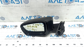 Зеркало боковое левое в сборе BMW 3 G20 19-26 5 пинов, поворотник, подогрев, автозатемнение, BSM, Shadow-Line, графит, нет фрагмента, трещины