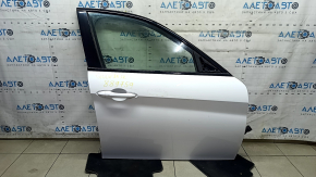 Двері в зборі передня права Alfa Romeo Giulia 17-24 алюміній, keyless, білий 217, подряпини на накладці, вм'ятина, тичка