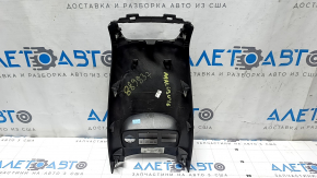 Накладка центральной консоли задняя Chevrolet Malibu 16-18 черная, под дефлектор, царапины