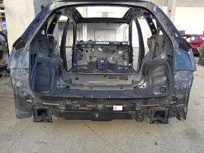 Задняя панель Audi Q5 80A 18-24 2 части, на кузове, синяя