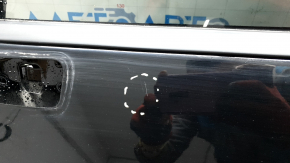 Дверь в сборе передняя левая Nissan Rogue 21-26 черный KH3, keyless, царапины на хром молдинге, побелел пластик, царапины