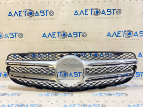 Грати радіатора grill у зборі Mercedes GLC 300/350e 16-19 з хром молдингом