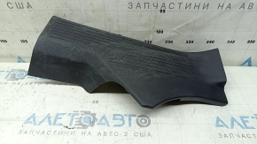 Накладка порога задня права Nissan Rogue 21-26 чорна, потерта, подряпини