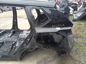 Чверть крило ззаду ліва Nissan Rogue 21-26 на кузові, чорна, тички