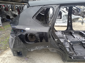 Чверть крило ззаду права Nissan Rogue 21-26 на кузові, чорна, тички