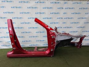 Чверть передня права Mazda CX-9 16-23 червона, відпиляна, з центральною стійкою