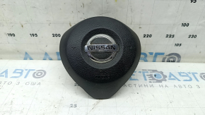Подушка безпеки airbag в кермо водійська Nissan Rogue 17-20 чорна, подряпина, іржавий піропатрон