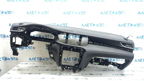 Торпедо передняя панель с AIRBAG Infiniti QX50 22-25 черная, под динамик, с дефлекторами