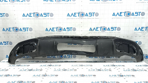 Губа заднього бампера Audi Q5 80A 21-24 чорна під фаркоп, S-Line, структура, подряпини, притиснута, надламане кріплення