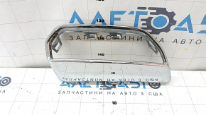 Обрамлення накладки заднього бампера нижнє праве Audi Q5 80A 21-24 хром під широкий вихлоп, S-Line, подряпини