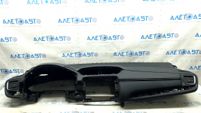 Торпедо передня панель з AIRBAG Honda CRV 20-22 чорна, з дефлекторами