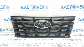Решетка радиатора grill в сборе Hyundai Tucson 22-26 без камеры, трещина