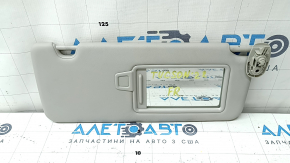 Козирок правий Hyundai Tucson 22-26 сірий, без гачка