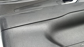 Обшивка дверей картка передня ліва Hyundai Tucson 22-24 чорна з чорною вставкою тканина, чорний підлокітник, хром молдинг з чорним глянцем, з ручкою, подряпини, потерта