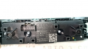 Блок кнопок центральной консоли Audi A6 C8 19-24 хром под парктроники и камеры 360, с накладкой, царапины, трещины в креплениях