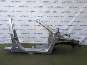 Чверть передня права Toyota Camry v55 15-17 usa, відпилена, з центральною стійкою, срібло 1J9