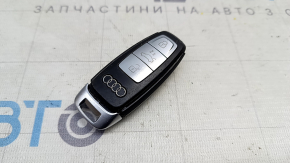Ключ smart Audi E-Tron 19-23 4 кнопки, мат з хром кнопками, розійшовся корпус, тріщина, затертий