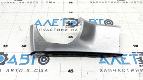 Накладка передней панели левая Mercedes A-class V177 19-22 серебро с подсветкой