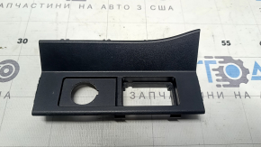 Накладка центральної консолі верхня Lexus RX350 RX450h 16-22 чорна, під прикурювач та USB