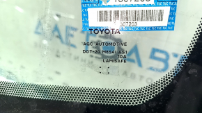 Маркировка на стекле, подтверждающая оригинальность для Toyota.