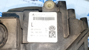 Фара передняя левая VW Tiguan 18-21 галоген, ДХО LED, песок, потёртость
