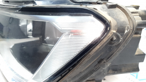 Фара передняя левая VW Tiguan 18-21 галоген, ДХО LED, песок, потёртость